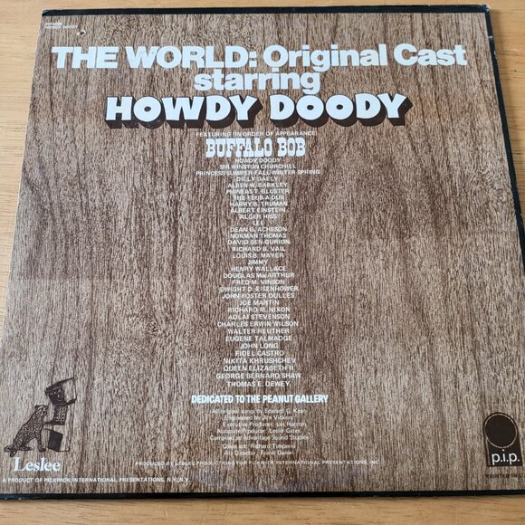 Howdy Doody The World Original Cast LP Vinyl 1960 Leslee Records PIP-6808 LP5 - Picture 2 of 9